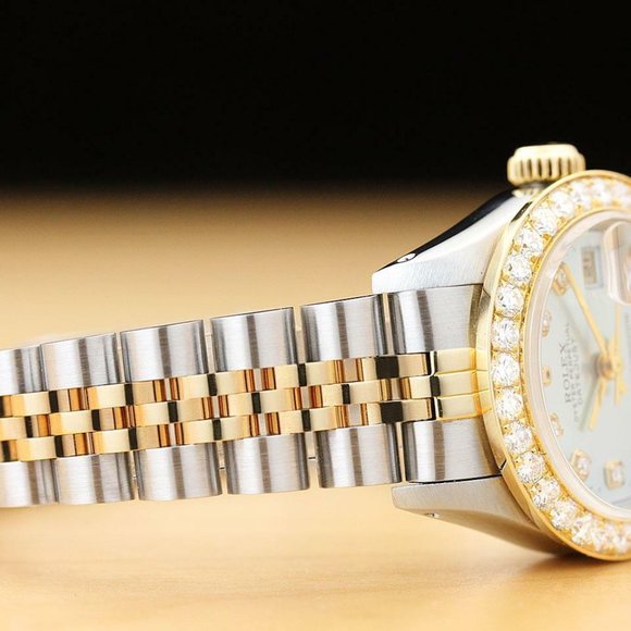 Sale! Rolex Crystal Blue 1ct+ Diamond Ladies Watch main image 6